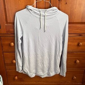 Recreation by thread and supply size small Light Gray Hoodie with Drawstring